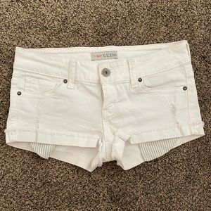 Guess white shorts